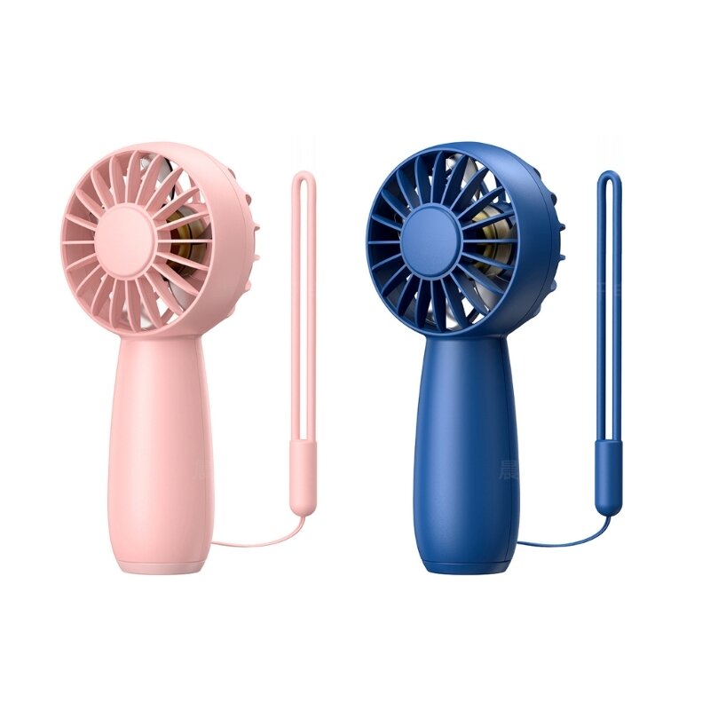 2Pack Rechargeable 1500mAh Portable Fan Cooler Adjustable 3 Speed For Office New Dropship