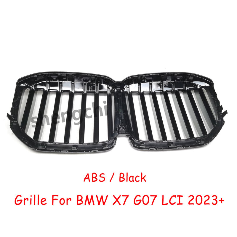 X7 G07 Lci Abs Glanzend Zwart Voorbumperroosters Voor Bmw X7 G07 M50i M60i Vervangende Racegrills 2023