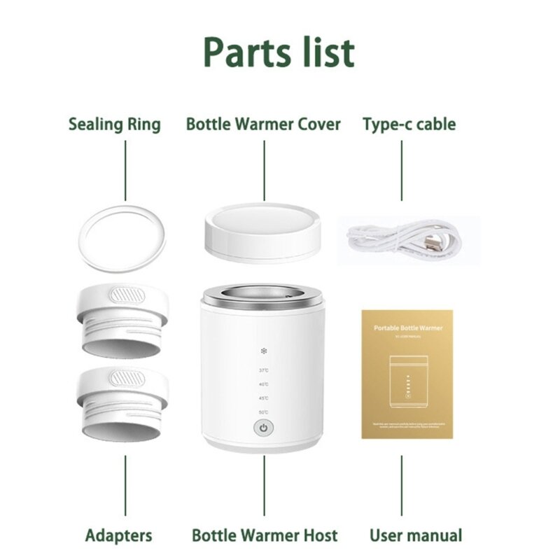 Reisefreundlicher Babyflaschenwärmer, USB-betriebener Milchwärmer, schnelle und sichere Erwärmung, DropShipping