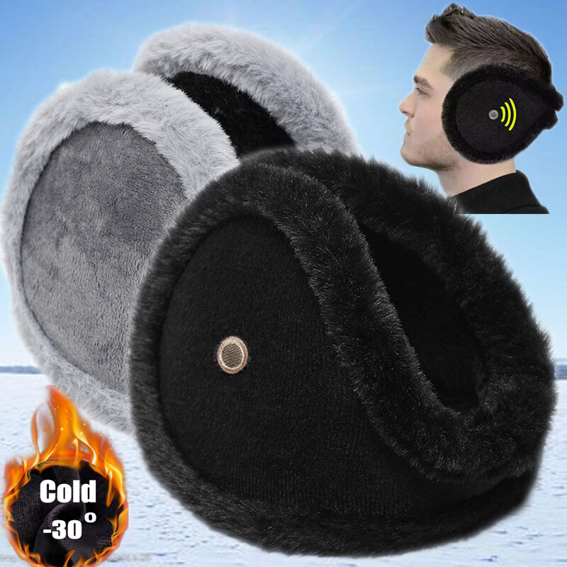 Velvet Ear Cover Winter Soft Warm Plush Earmuffs Men Woman Outdoor Cycling Fleece Tool Thicken Fur Earmuffs Accessories