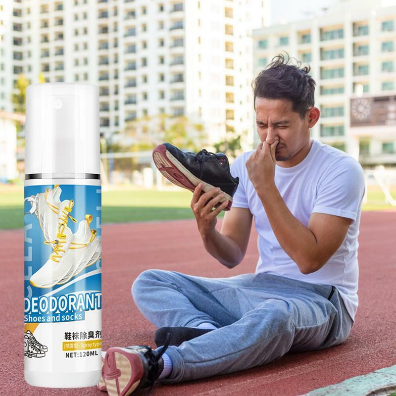 Shoe Odor Remover Spray Desodorante, Remoção de Odor do Pé, Pé Artefato, Meias Care, 120ml