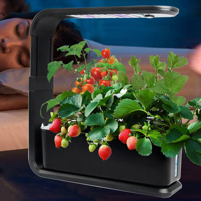 Sistema hidropónico de jardinería inteligente para interiores, sistema aeróbico para cultivo de plantas vegetales, invernadero, instalación hidropónica