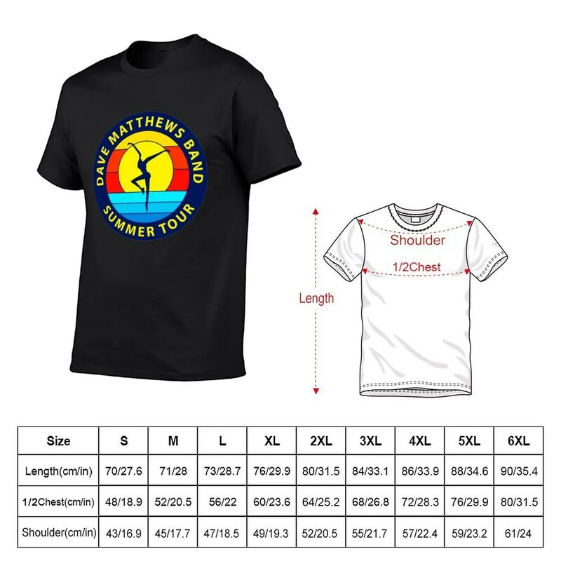 Matthews summer tour T-Shirt quick-drying tops plain mens big and tall t shirts