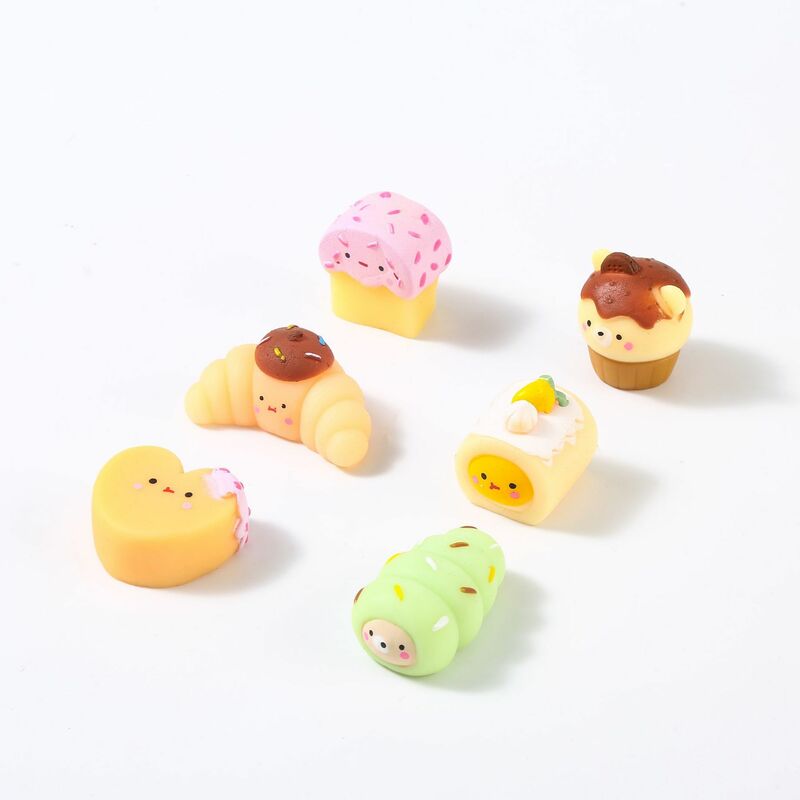 Cartoon Delicious Dessert Soft Elasticity  Pinch Music Fidget Toy Surprise Bag Creative Cute Cake Squeeze Decompression Toys