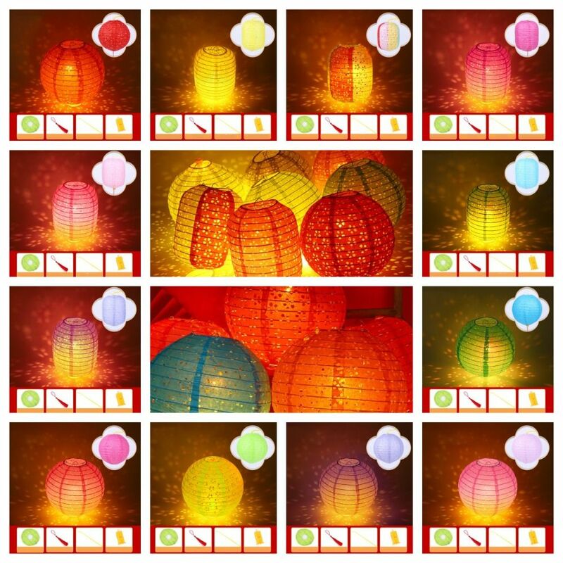 Linternas de papel redondas hechas a mano, lámpara de papel de deseos chinos, bola hueca, bricolaje, decoración festiva de mediados de otoño, cumpleaños