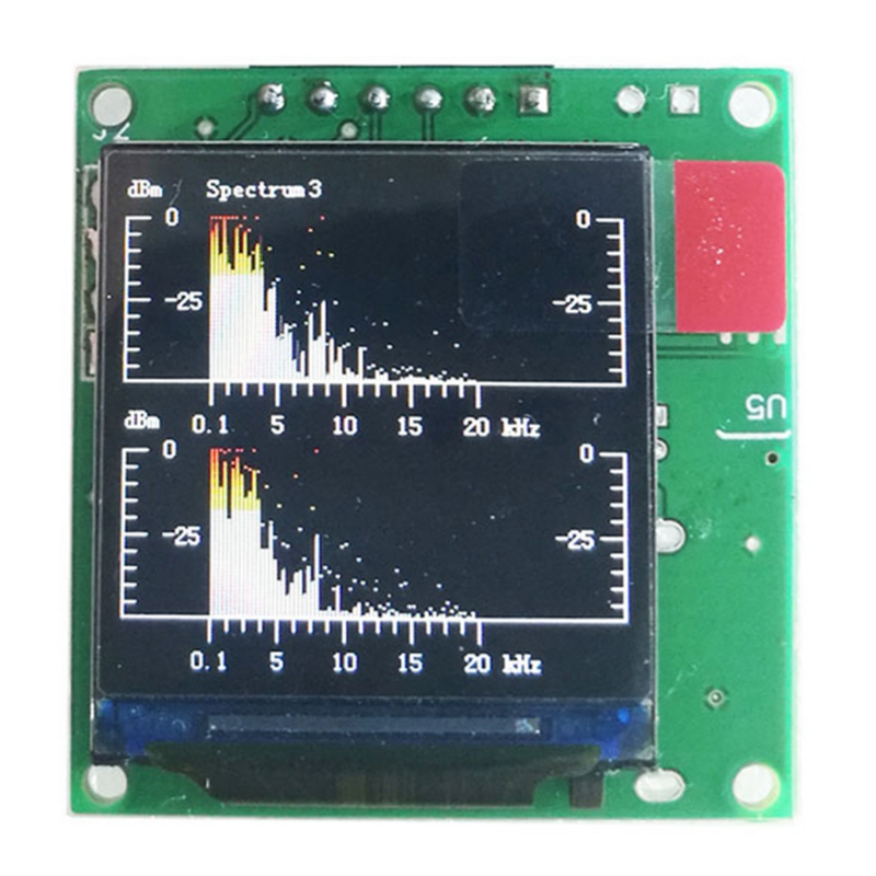 Анализатор спектра музыки с ЖК-дисплеем 1,3 дюйма, усилитель мощности MP3, индикатор уровня звука, сбалансированный модуль измерителя УФ