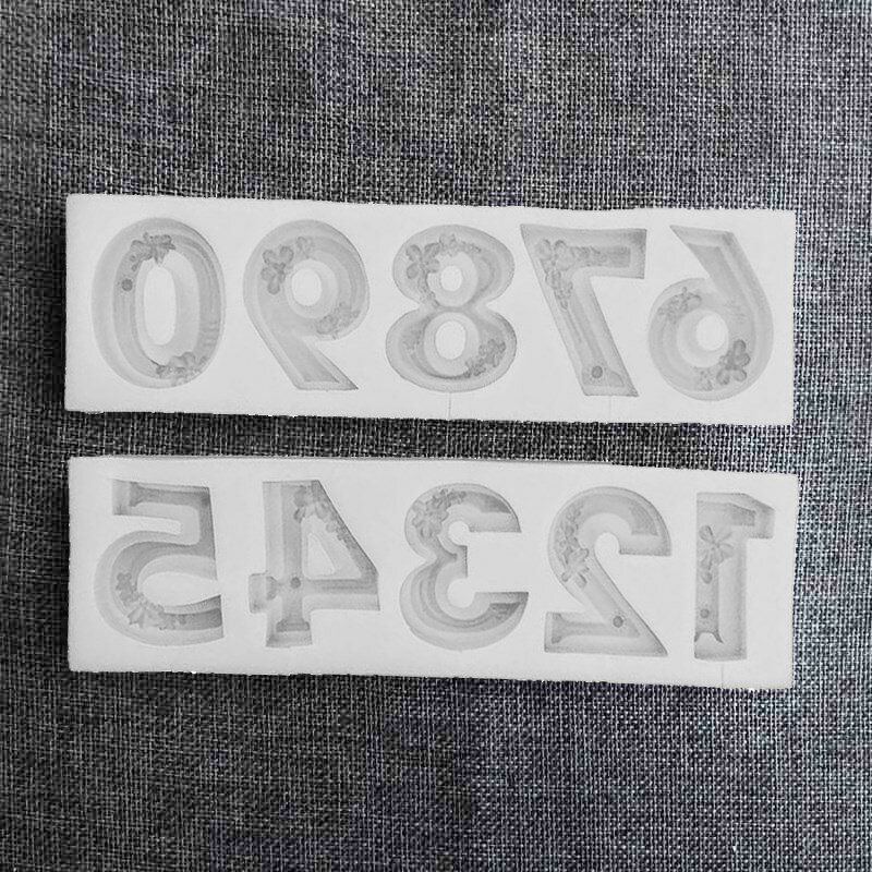 Three-dimensional Digital Carved Silicone Mold Fondant Cake Chocolate Dessert Pastry Decoration Kitchen Baking Accessories Tools