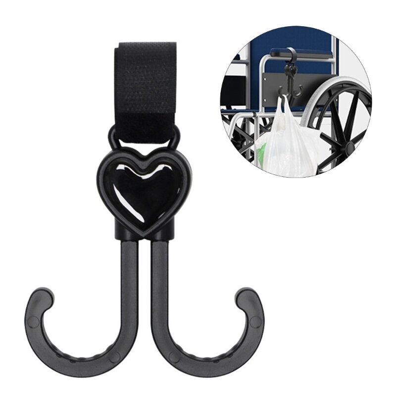 Pushchair Hooks Pram Hanging Clip Hooks Rotatable Hook Mommy-Bag Organizer Hooks