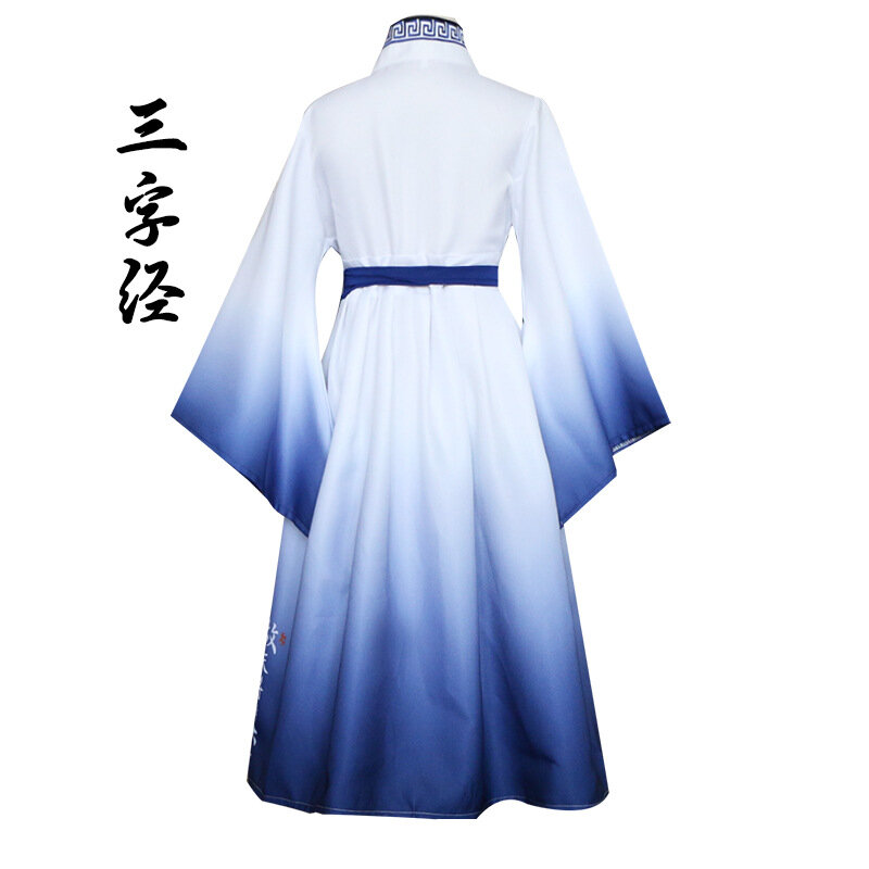 Hanfu baju sekolah anak laki-laki anak perempuan, baju Hanfu Modern tradisional Tiongkok, pakaian sekolah gaya kuno
