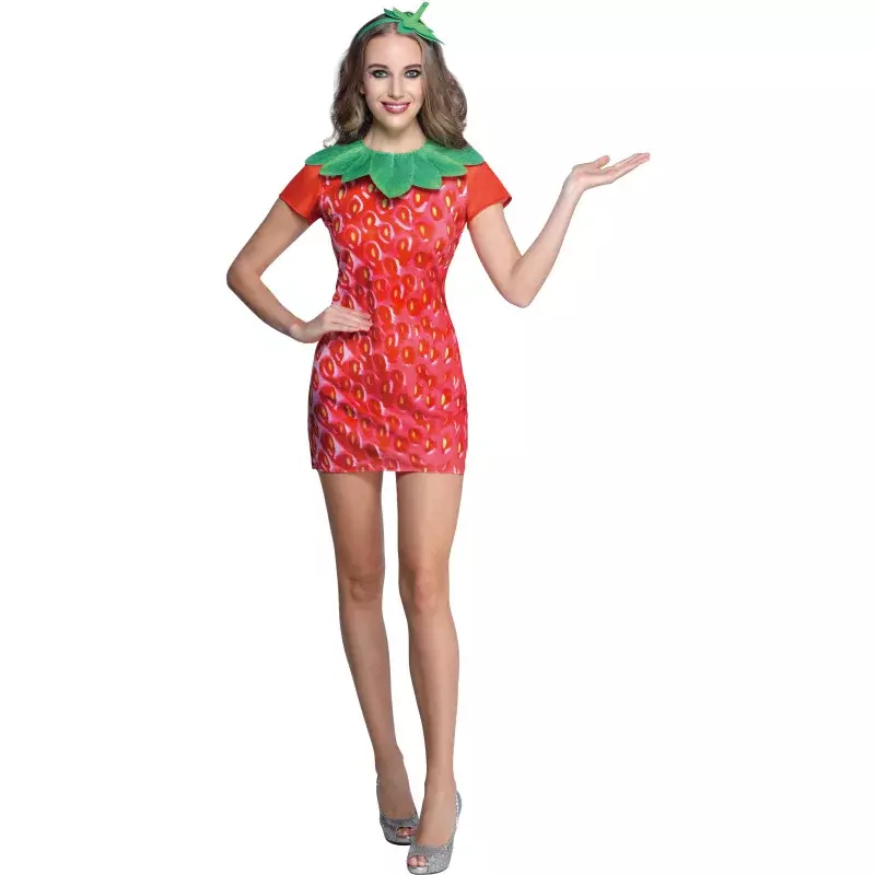 Halloween Erdbeer rock lustiges Obst Party Kostüm für Erwachsene und Kinder