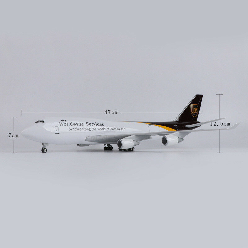 Model w skali 1:85 B737/B747 linie lotnicze transportują samoloty odleciowe odleciane żywiczne dekoracje do dekoracji samolotów zabawki prezenty
