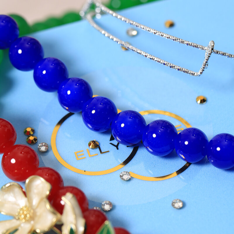 Perles de verre imitation Jade 10mm, 240 pièces, pour bricolage, Bracelet, 34 sortes de couleurs au choix