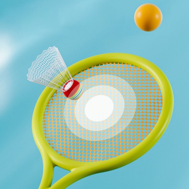 Raquette de tennis de badminton pour enfants, entraînement intérieur du maire, tennis de plage en plein air, jouets interactifs pour parents et enfants de la maternelle