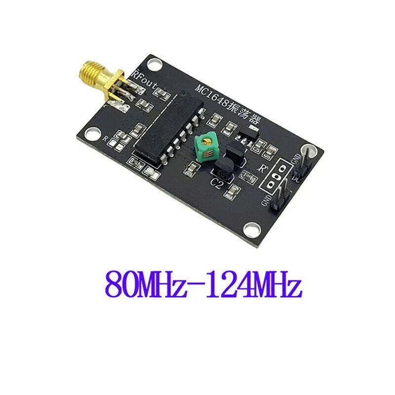 Oscillateur contrôlé RF, 80MHz-124MHz /48.5MHz, source de signal FM MC1648