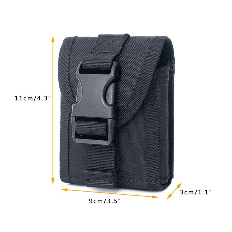 Bolsa de cintura de nylon impermeável para homens, EDC, organizador tático, bolso portátil MOLLE, caça Mag Bag, compacto