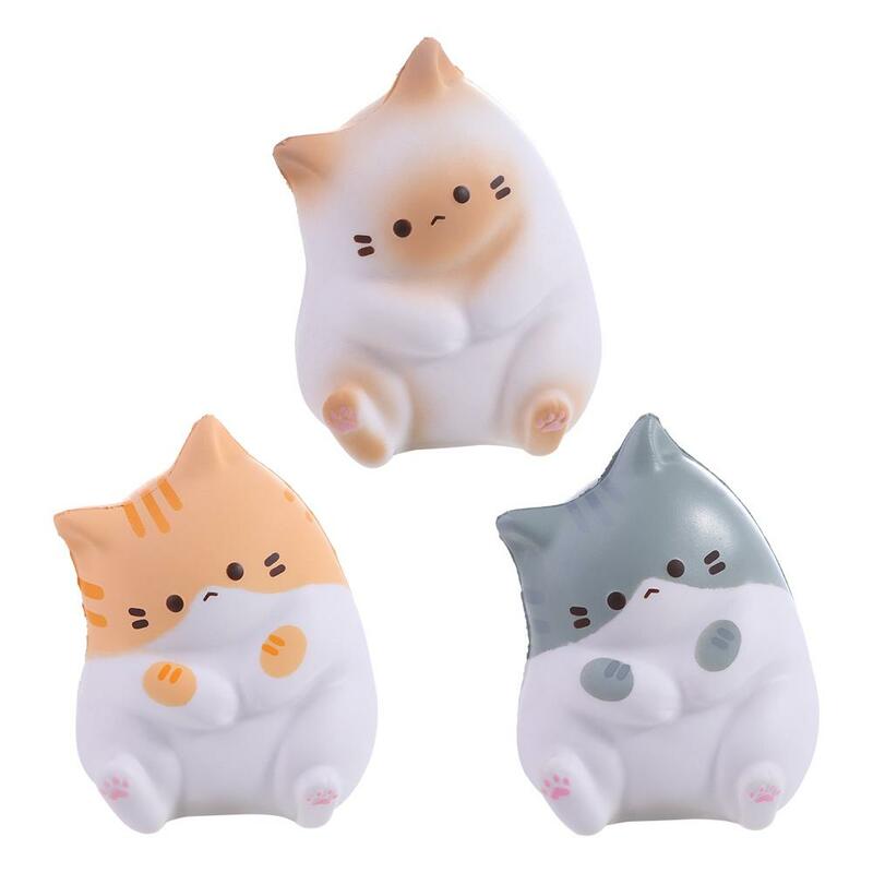 Cat Cat Pinch Toy Kawaii Slow Rising Rebound PU Slow Rising Squeeze Cat Cartoon PU Room Decor