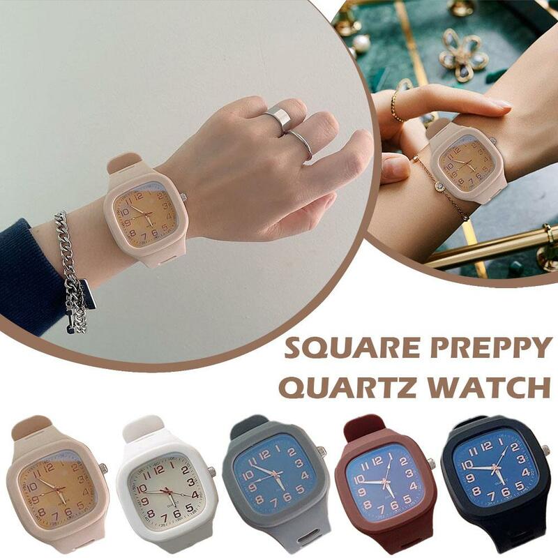 Montres à quartz en silicone pour femmes, montres-bracelets à cadran pour dames, horloge féminine, mode