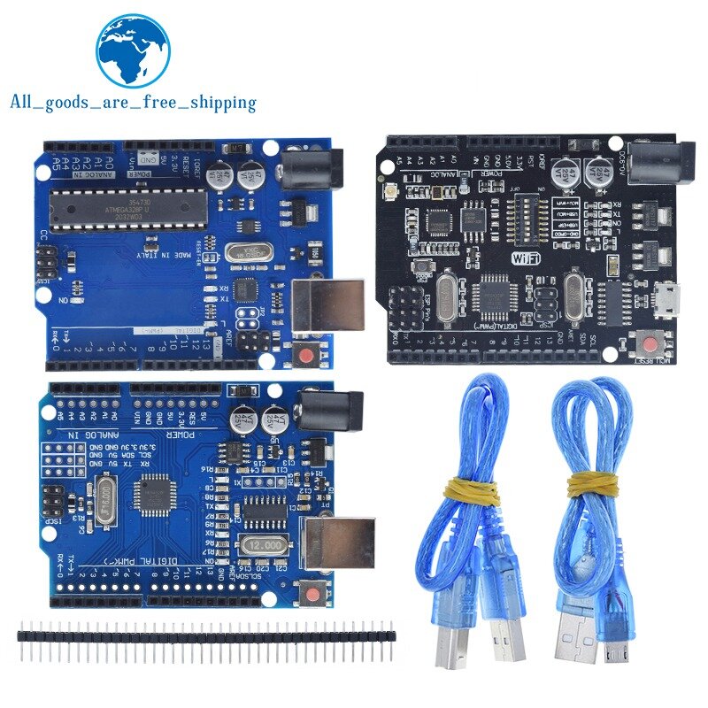 Uno R3 Development Board Atmega 328P Ch340/Atega16u2 Compatibel Voor Arduino Met Kabel R3/R4 Uno Proto Schild Uitbreidingskaart