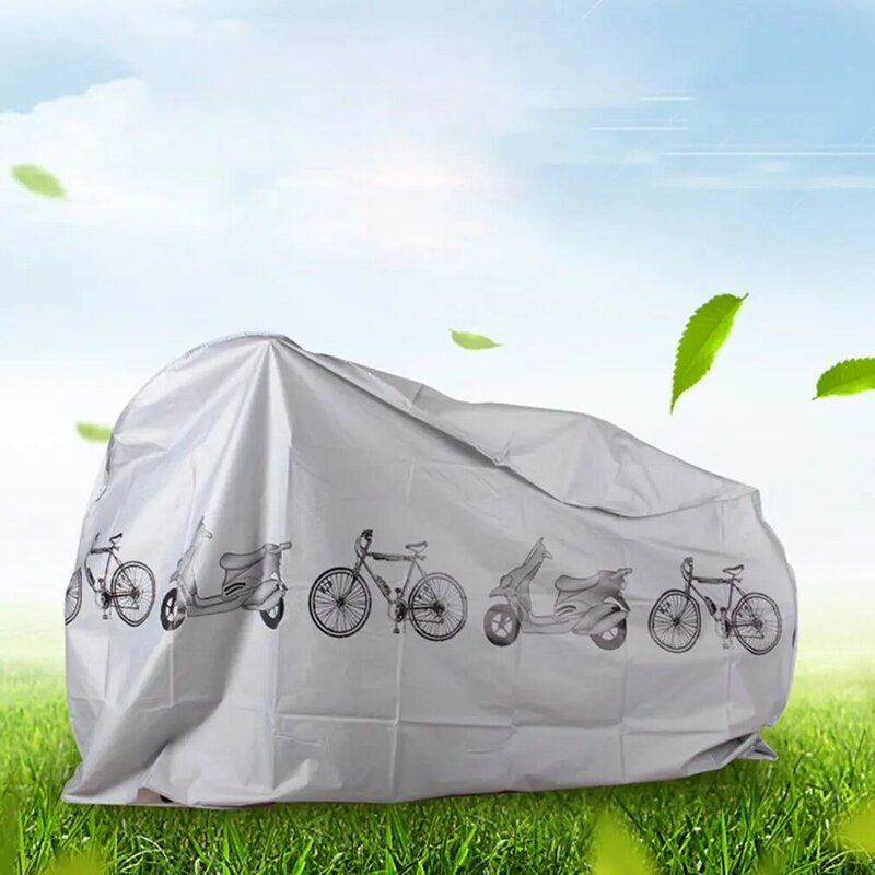 회색 모토 자전거 오토바이 커버, 방진 방수, 야외 실내 레인 보호대 커버, 오토바이 자전거용 코트 커버