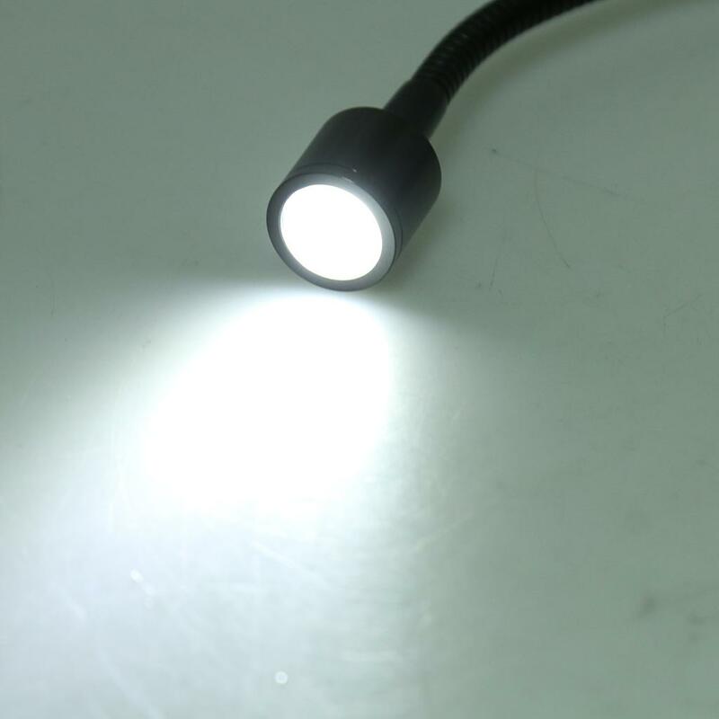 Interruptor de luz de lectura para Camper, foco LED de 12V, 1W, 6000K, pared de cabecera