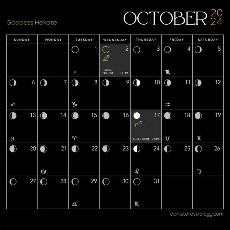 2024 Muurkalender Astrologie Muurkunst Maan Tracker Godin Kalender Hangbare Astrologie Decoraties 2024 Maankalender Voor