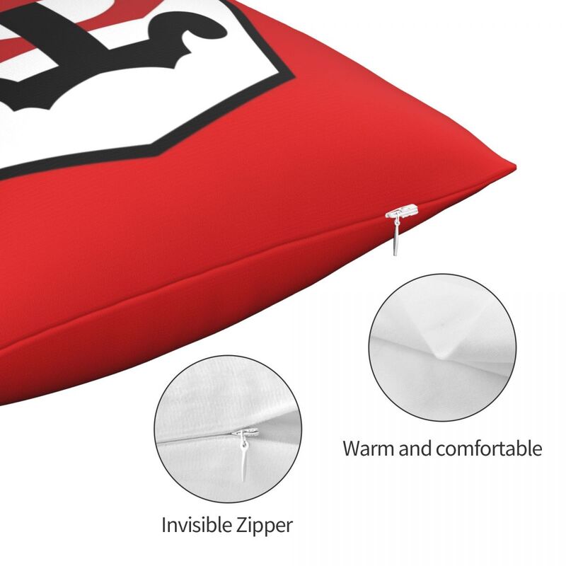 Poliéster e linho fronha quadrada com zip, capa de veludo impresso, melhor para sofá almofada