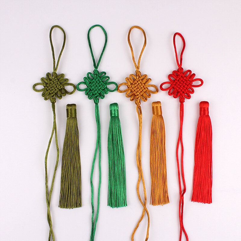 Petit pendentif pompon festif, petit nœud chinois, pendentif pour vêtements de chambre familiale, fournitures décoratives