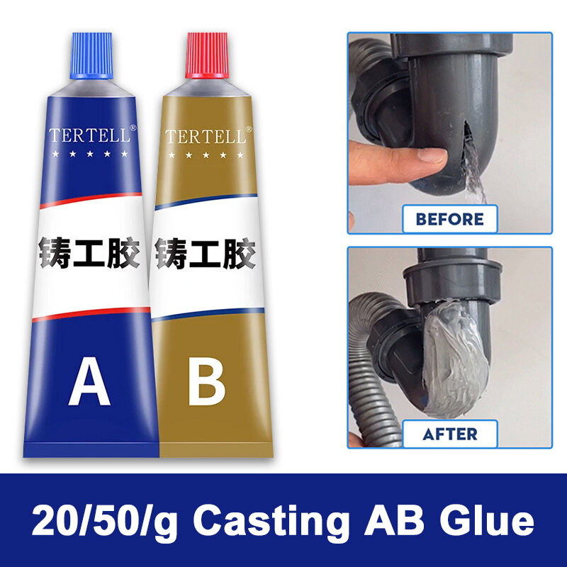 Industrial Magic Repair Glue AB Metal Repair Cold Welding Glue Alta resistência Colding Solder Paste, Flux para solda, Caster Glue