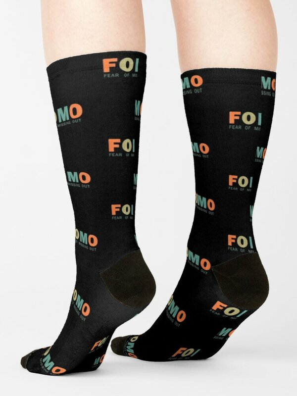 Носки Fomo removebg, забавный подарок, забавные носки, классные носки