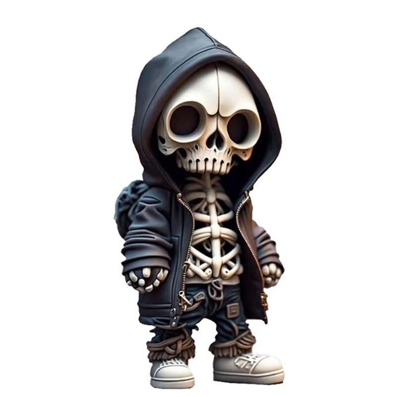 Home Decor Cute Skull Cool Skeleton Figurines Statue Halloween skeleton Doll Ornament For Desk Decorations