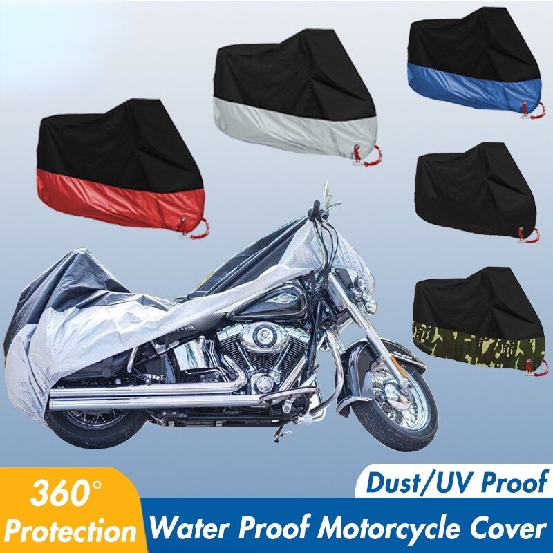 Cubierta Oxford impermeable para motocicleta, paquete de protección contra lluvia, polvo y rayos UV