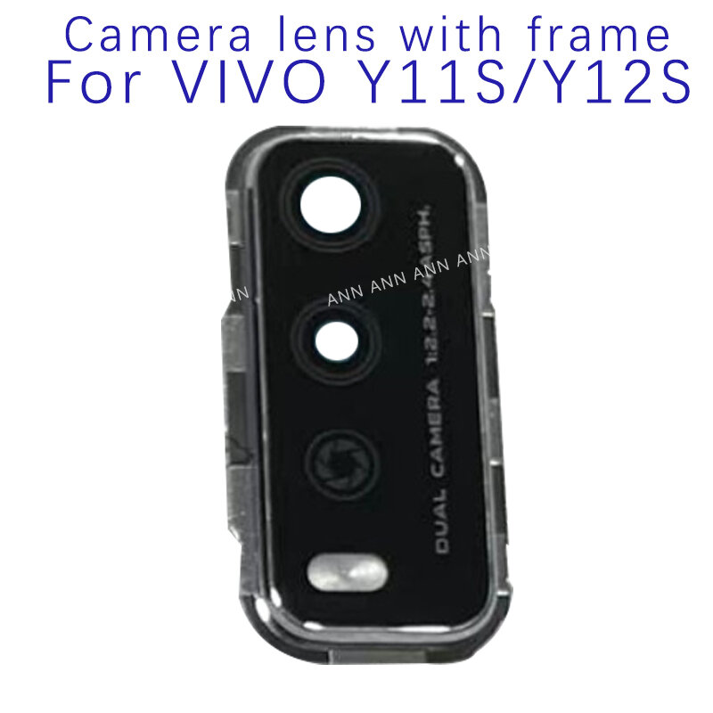 Achteruitrijcamera Lens Glazen Kap Voor Vivo Y11 S Y 12S Achter Glazen Lens Frame Houder Vervangende Onderdelen