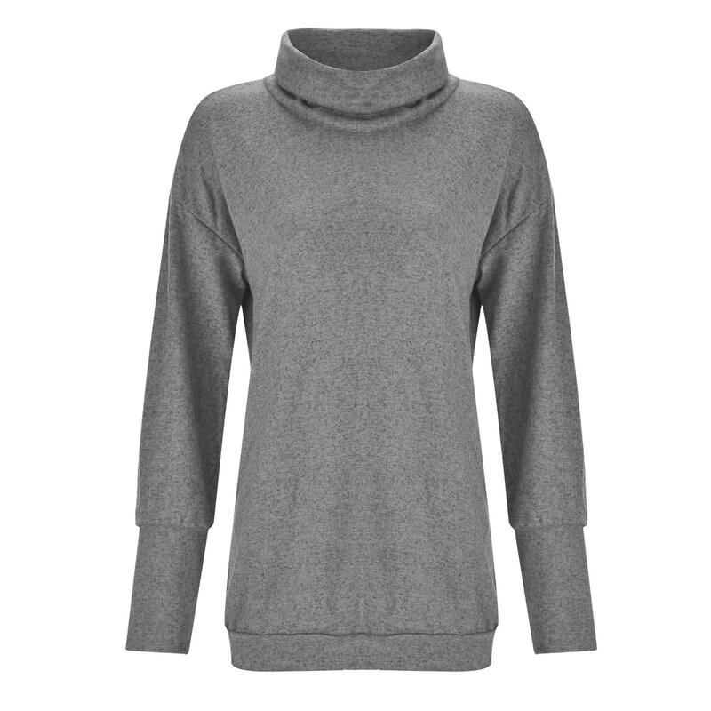 Suéter de punto con cuello de tortuga para mujer, jersey de manga larga, Top, ropa femenina, otoño e invierno, 2023