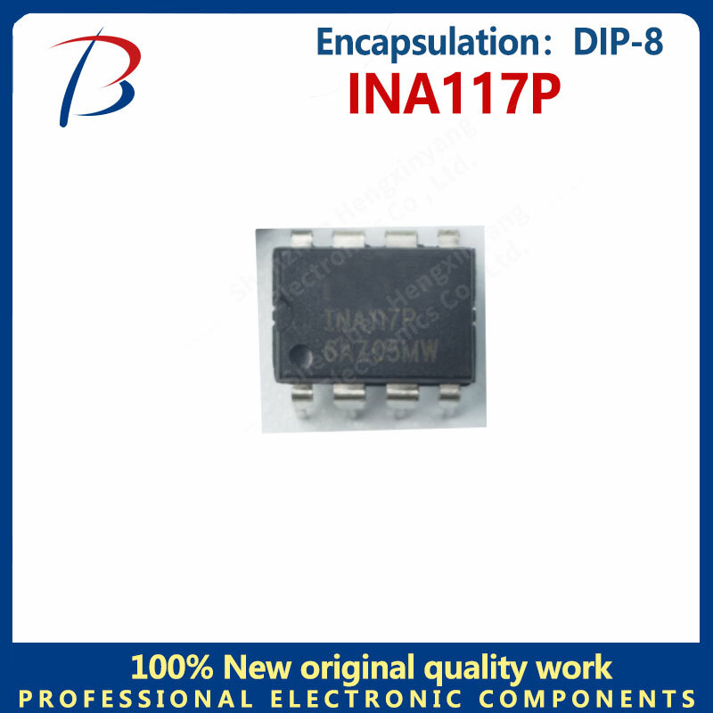 저전력 계측 증폭기 칩, DIP-8 패키지, INA117P, 5 개