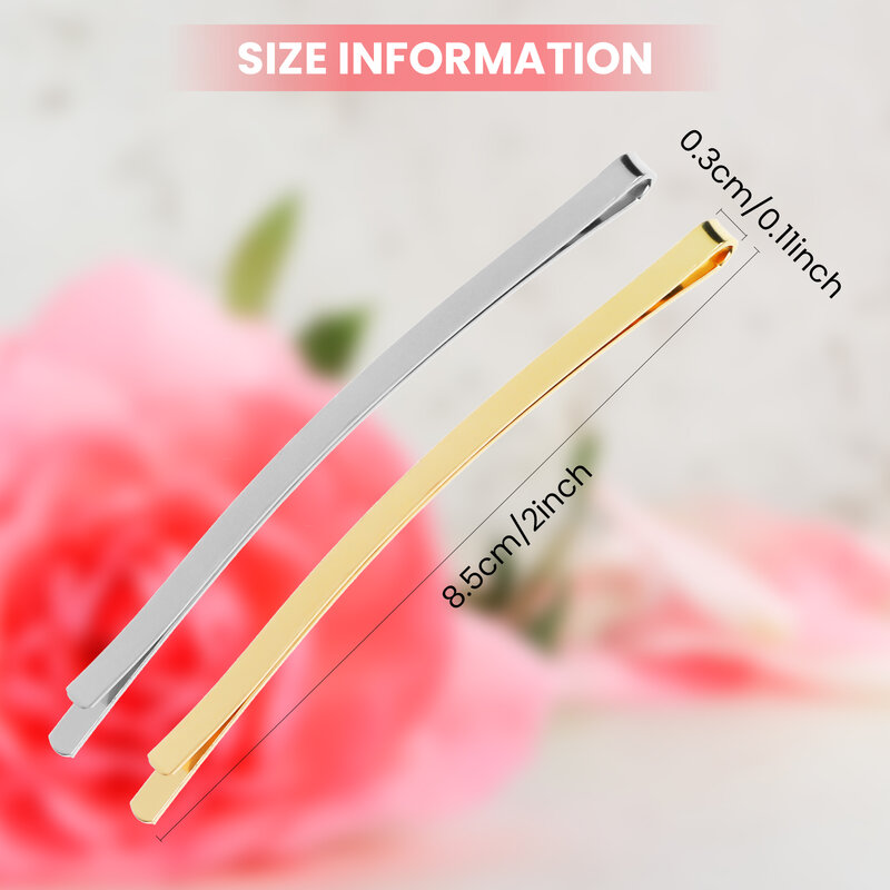 1pcs Metal DIY Snap Hair Clips Gold Silver Girls Hairpins Claw Barrettes For Women Adult Hair Hairgrips Hair Accessories