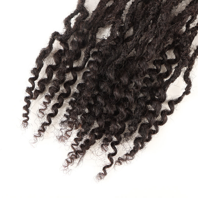 Orientfashion-Micro dreadlocks au crochet avec extrémité bouclée, cheveux doux, déesse, 0.1-0.2cm