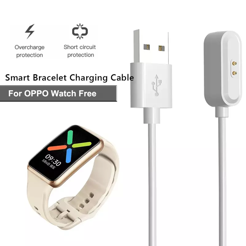 USB Charging Cable for OPPO Watch Free OWW206 Smart Watch USB Charger Cradle Fast Charging Power Cable