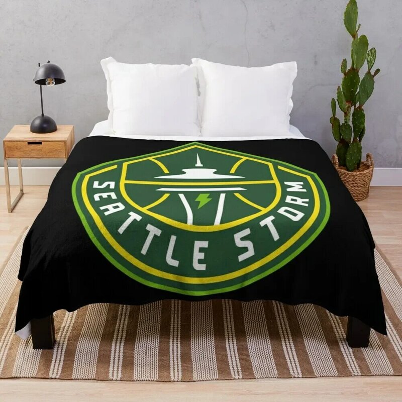 Seattle storm Throw Blanket Vintage bed plaid fluffy Blankets