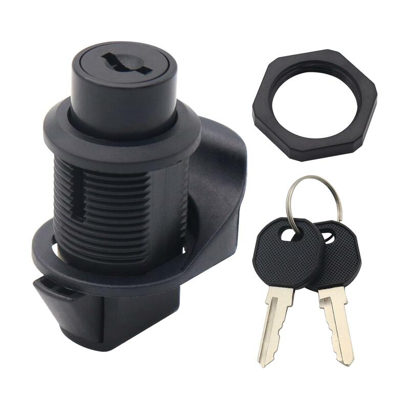 RV Paddle Entry Door Lock Latch Rotating Handle Lock Latch for Camper