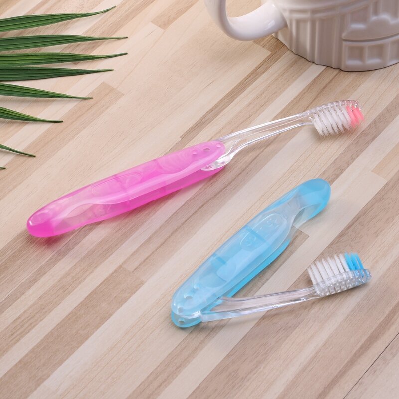1pc Foldable Soft Hair Portable Toothbrush Travel Camping Hiking Outdoor