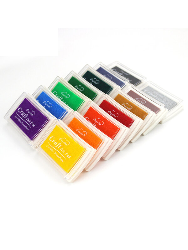 15 farben Inkpad Handgemachte DIY Handwerk Öl Basierend Tinte Pad Gummi Briefmarken Stoff Holz Papier Scrapbooking pad Finger Farbe Hochzeit