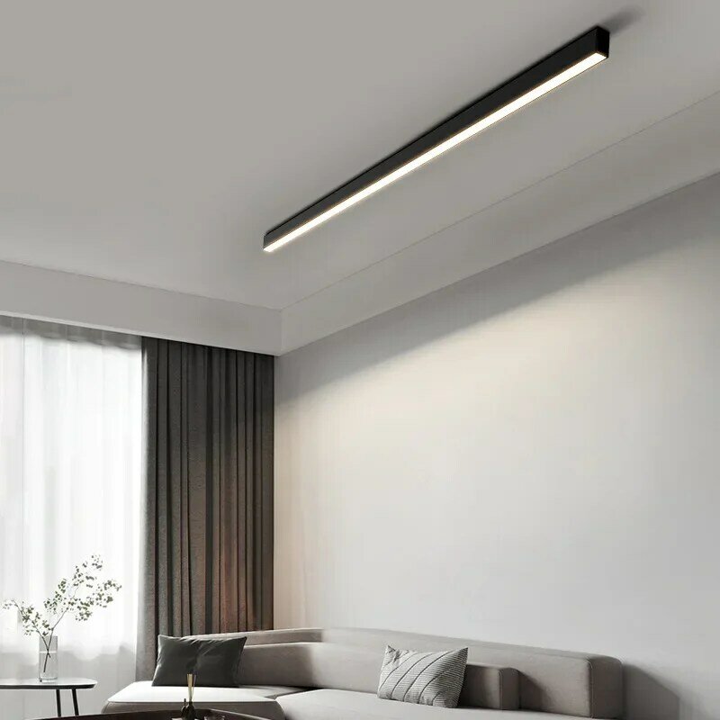 Lámpara de techo Led para decoración del hogar, Luz lineal de aluminio montada en superficie, alto Cri, accesorios de iluminación rectangulares para interiores, 53cm