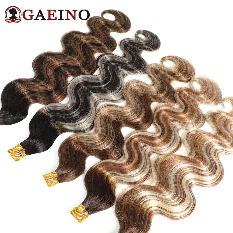 Body Wave Nano Ring Hair Extensions 60# Platinum Blonde Keratin Capsule Microring Fusion Hair Real Human Hair For Salon 1G/Pc