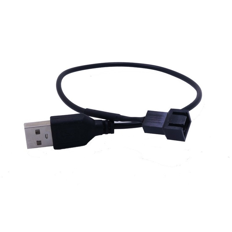 USB To 4Pin/3Pin Computer Fan Adapter Cable 5V To 12V Power Cable Connector 3pin or 4pin Fan To USB Adapter 30CM