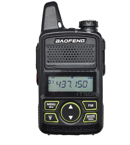 Baofeng-mini walkie talkie BF T1, 2 piezas, comunicación bidireccional, portátil, profesional, estación de radio cb, transceptor V