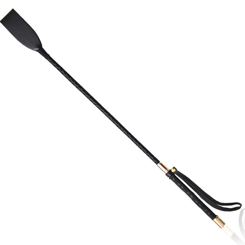 YOUZI PU Riding Crop 18 Inch Horse Whip With PU Leather Equestrianism Horse Crop Double Slapper Horse Whip Crops For Horses