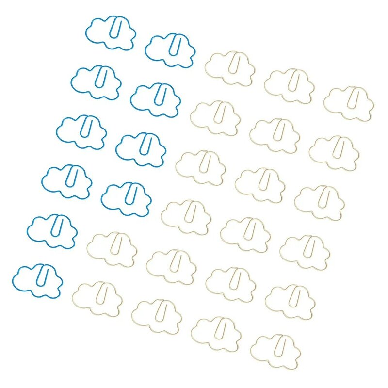 사무실 문서 클립 사랑스러운 구름 모양 종이 클립, 구름 종이 클립, 일상 공부 가정용 실용적인 종이 클립
