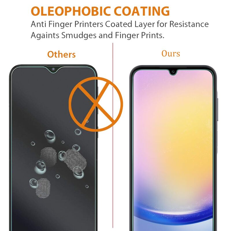 Voor Galaxy A24 4G A25 5G Screen Protector Samsung Gehard Glas Crystal Hd 9H Transparant Ultra Clear Anti Kras Case Vriend