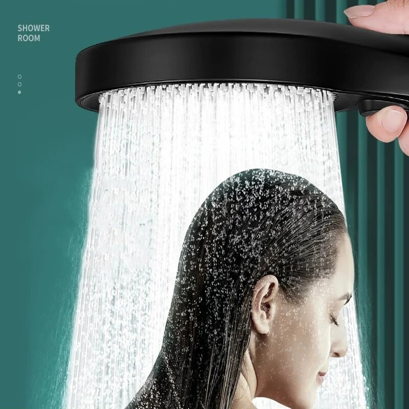 대형 유량 샤워헤드 고압 샤워 헤드, 빗물 수도꼭지, 욕실 샤워, 가정용 혁신적인 욕실 액세서리, 3 가지 모드