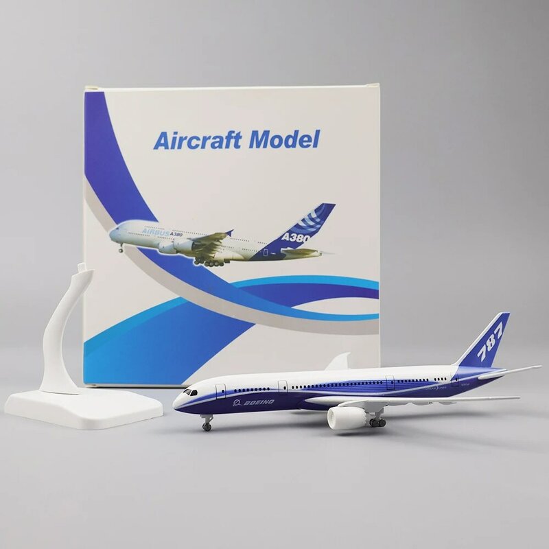 금속 항공기 모델 20cm 1:400 오리지널 타입 B787 금속 복제 합금 소재, 착륙 기어 바퀴 장식 생일 선물